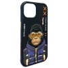 Nimmy etui iPhone 15 6.1 czarny/black   Cool&Cute 2.0 Monkey